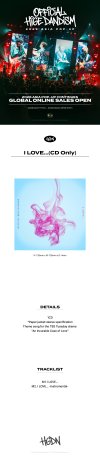 [OFFICIAL HIGE DANDISM 2026 ASIA POP-UP] "I LOVE…" (CD Only)